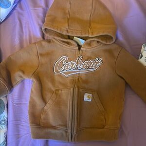 Carhartt Tan Kids Zip-Up Hoodie